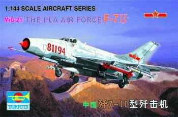 Trumpeter 1/144 Chinese F-7 II - Click Image to Close