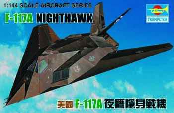 Trumpeter 1/144 U.S.F-117 Nighthawk - Click Image to Close