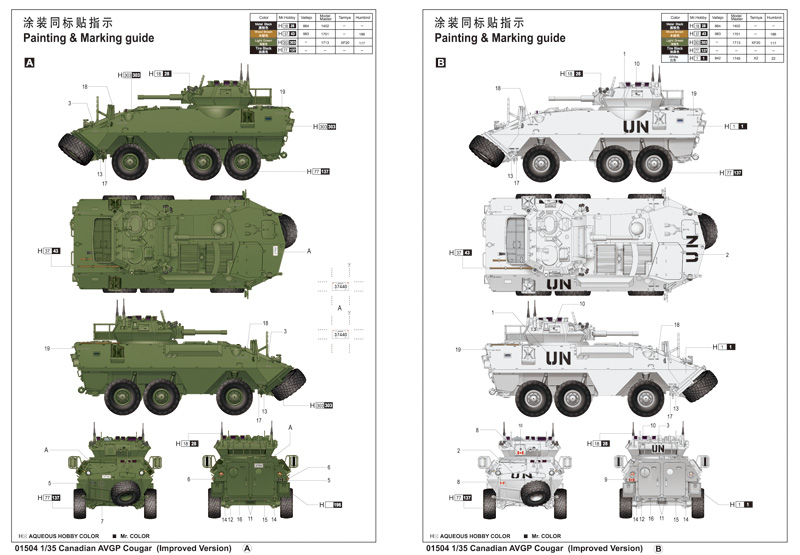 Trumpeter 1/35 Canadian Cougar 6x6 AVGP (Improved Version) - Click Image to Close