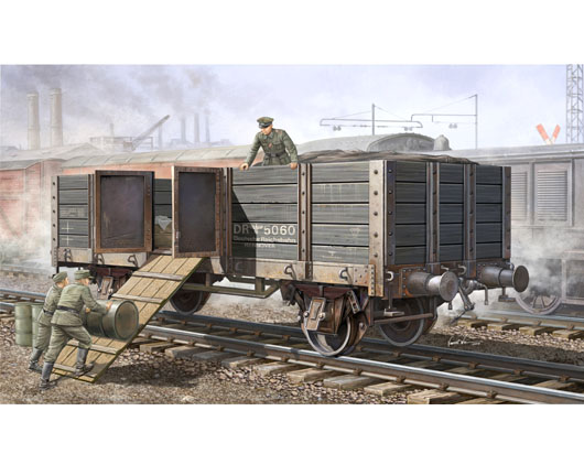 Trumpeter 1/35 German Railway Gondola - Click Image to Close