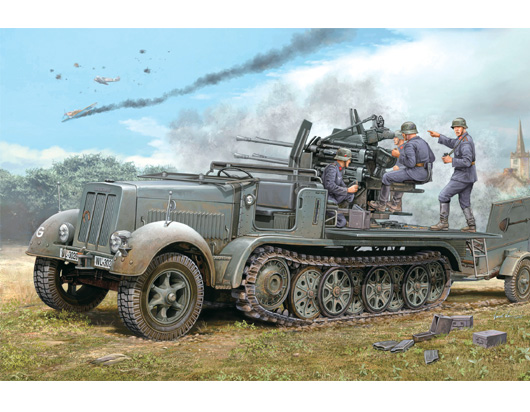 Trumpeter 1/35 2cm Flakvierling 38 auf Selbstfahrlafette (Sd.Kfz