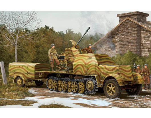 Trumpeter 1/35 German 3.7cm Flak 43 auf Selbstfahrlafette (Sd.Kf