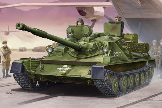 Trumpeter 1/35 ASU-85 airborne self-propelled gun Mod.1956