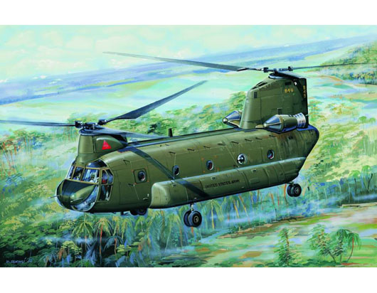 Trumpeter 1/72 CH-47A Chinook medium-lift helicopter