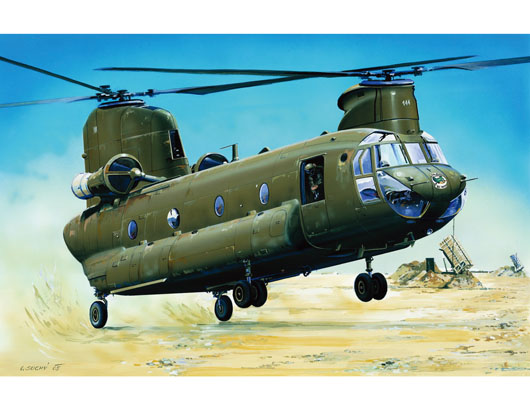 Trumpeter 1/72 CH-47D CHINOOK - Click Image to Close