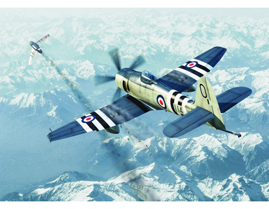 Trumpeter 1/72 Hawker "Sea Fury" FB.11 - Click Image to Close