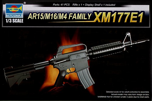Trumpeter 1/3 AR15/M16/M4 FAMILY- XM177E1 - Click Image to Close