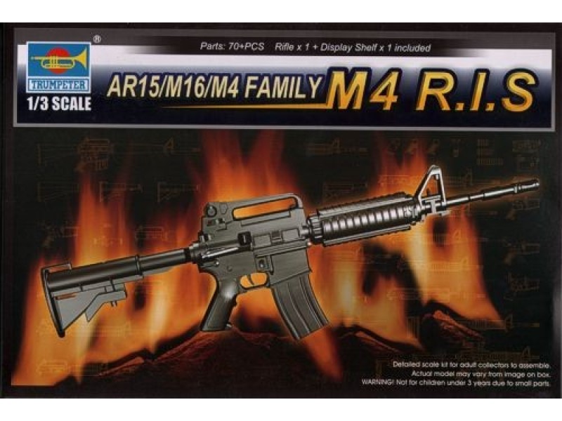 Trumpeter 1/3 AR15/M16/M4 FAMILY-M4 R.I.S - Click Image to Close