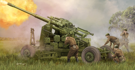 Trumpeter 1/35 Soviet 100mm Air Defence Gun KS-19M2