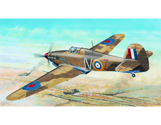 Trumpeter 1/24 Hawker Hurricane IID Trop - Click Image to Close