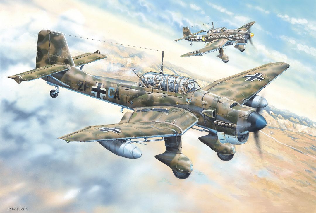 Trumpeter 1/24 Junkers Ju-87R Stuka - Click Image to Close