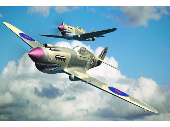 Trumpeter 1/48 Curtiss P-40B Warhawk - Click Image to Close