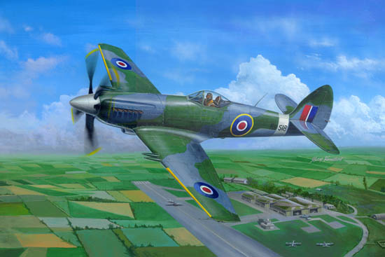 Trumpeter 1/48 Supermarine Spiteful F.MK.14 Fighter - Click Image to Close