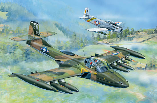 Trumpeter 1/48 US A-37A Dragonfly Light Ground-Attack Aircraft