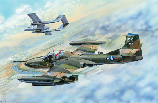 Trumpeter 1/48 US A-37B Dragonfly Light Ground-Attack Aircraft