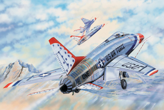 Trumpeter 1/32 F-100D in Thunderbirds livery