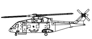 Trumpter 1/700 EH-101 Merlin