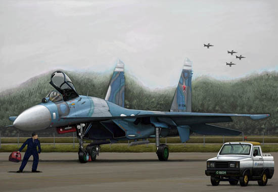 Trumpeter 1/144 Russian Su-27 Flanker B - Click Image to Close