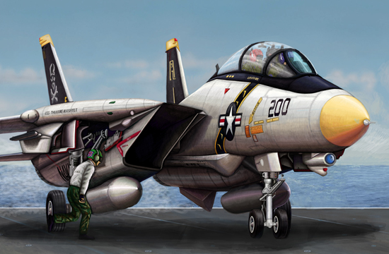 Trumpeter 1/144 F-14A Tomcat - Click Image to Close