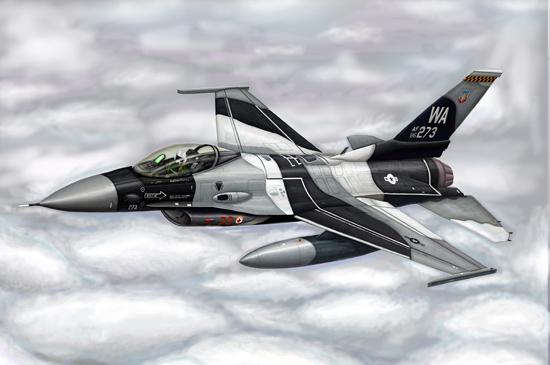 Trumpeter 1/144 F-16A/C Fighting Falcon Block15/30/32 - Click Image to Close