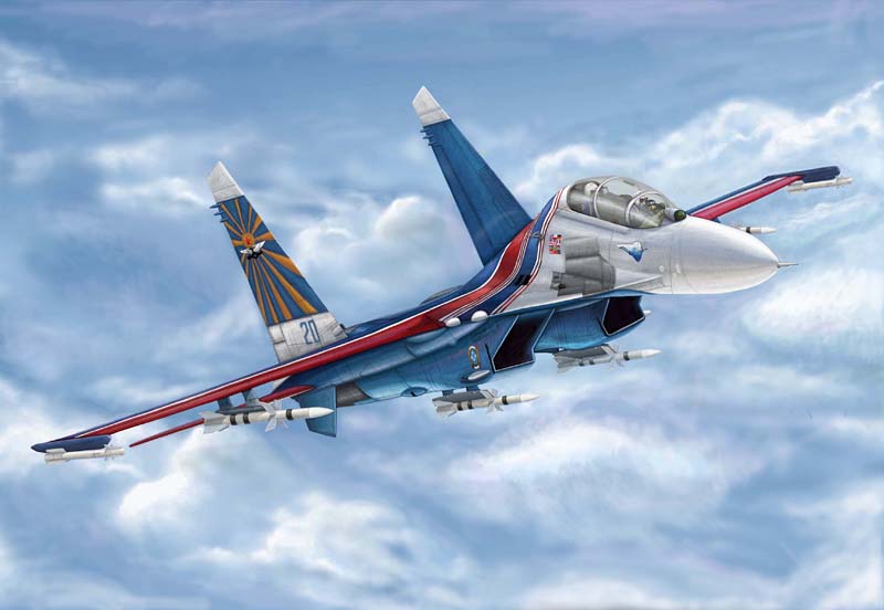 Trumpeter 1/144 Russian Su-27UB Flanker C - Click Image to Close