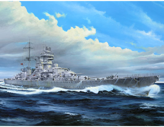 Trumpeter 1/350 German cruiser Prinz Eugen 1945