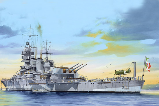 Trumpeter 1/350 Italian Navy Battleship RN Roma
