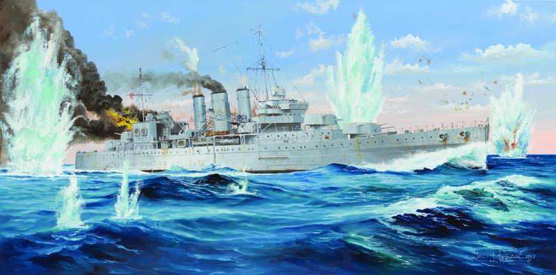 Trumpeter 1/350 HMS Cornwall - Click Image to Close