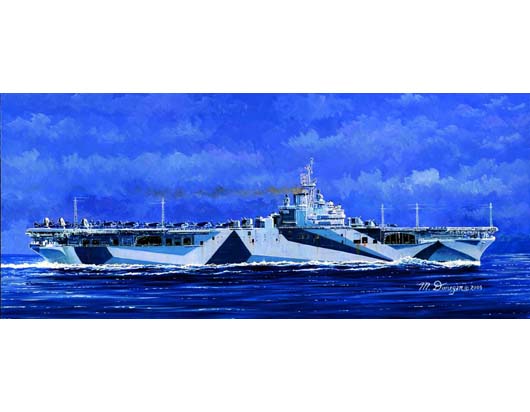 Trumpeter 1/700 USS TICONDEROGA CV-14 - Click Image to Close