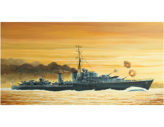 Trumpeter 1/700 Tribal-class destroyer HMS Eskimo (F75)1941 - Click Image to Close
