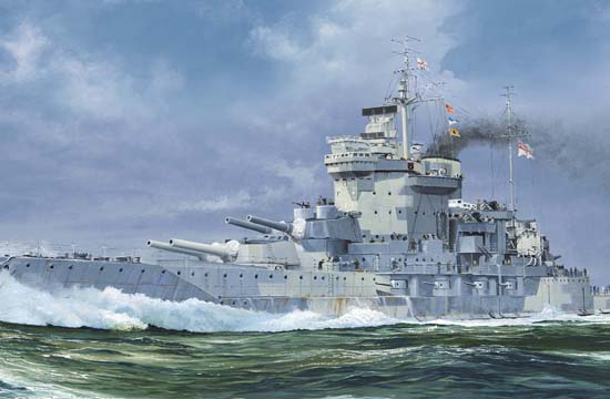 Trumpeter 1/700 HMS Warspite 1942