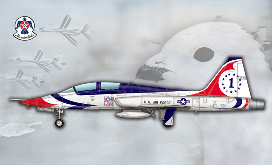 Trumpeter 1/48 US T-38A Talon - Thunderbird