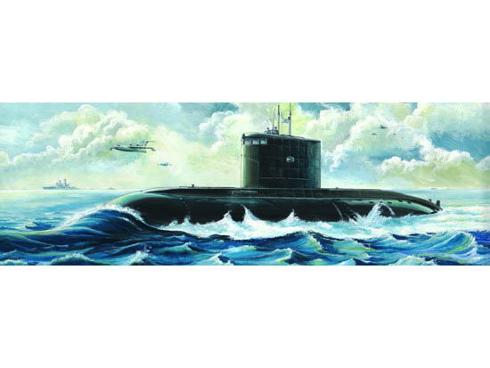 Trumpeter 1/144 Russian Kilo Class Submarine - Click Image to Close