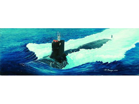 Trumpeter 1/144 Submarine - USS SSN-21 Sea wolf - Click Image to Close