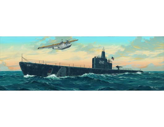 Trumpeter 1/144 Submarine - USS GATO SS-212 1941 - Click Image to Close