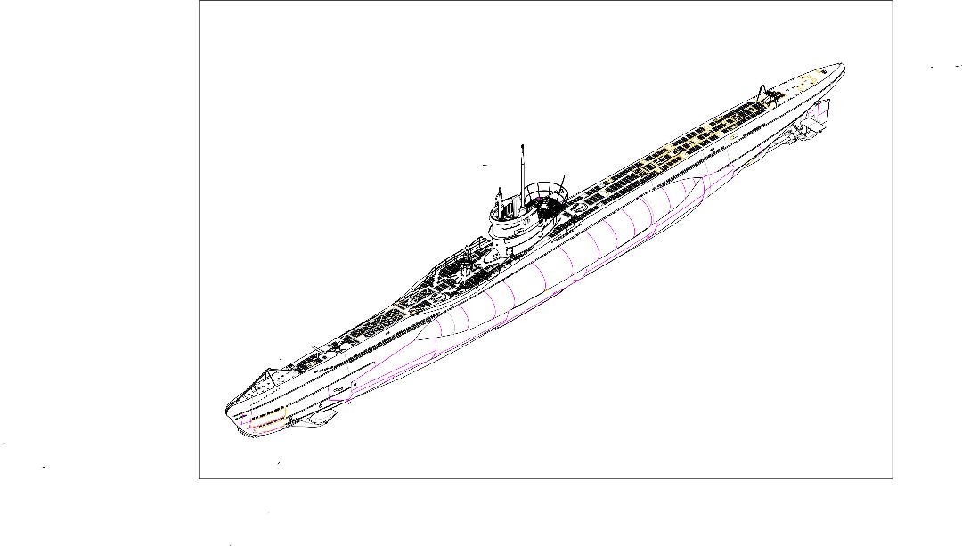 Trumpeter 1/44 DKM Type VII-C U-Boat
