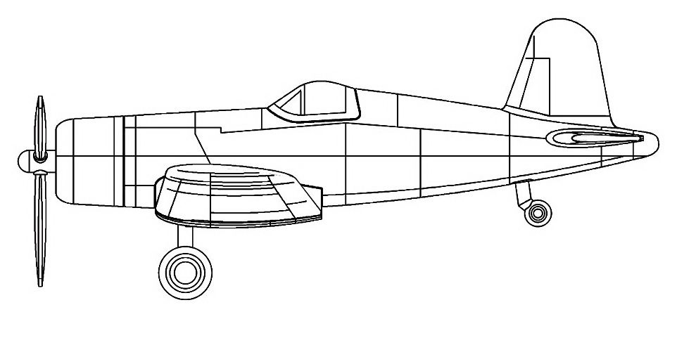 Trumpeter 1/350 F4U-4 CORSAIR (Pre-painted)