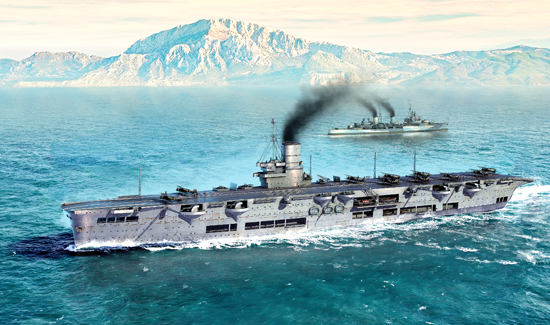 Trumpeter 1/700 HMS Ark Royal 1939 - Click Image to Close