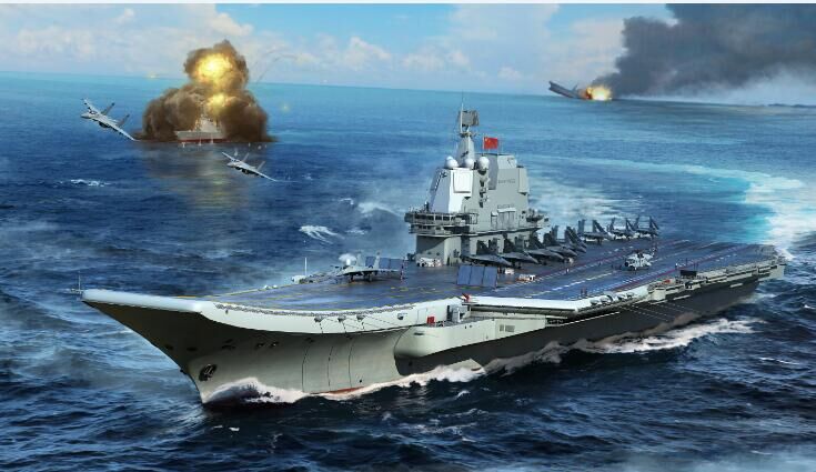 Trumpeter 1/700 PLA Navy type 002 Aircraft Carrier - Click Image to Close