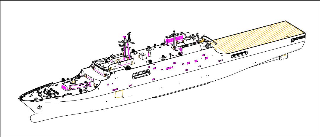 Trumpeter 1/700 PLA Navy Type 071 Amphibious Transport Dock - Click Image to Close