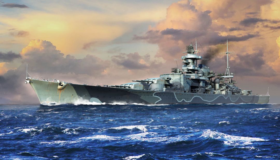 Trumpeter 1/700 German Scharnhorst Battleship - Click Image to Close