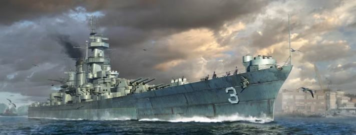 Trumpeter 1/700 USS Hawaii CB-3 - Click Image to Close