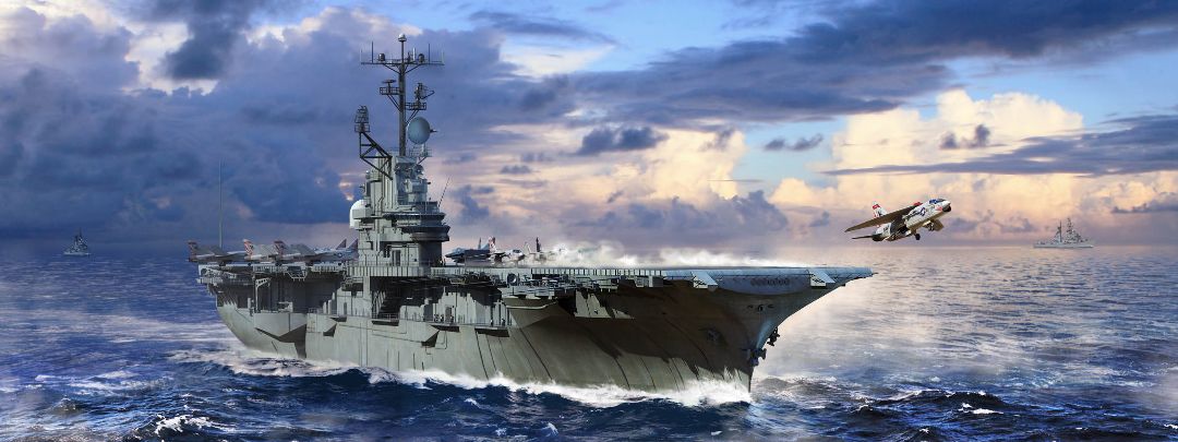 Trumpeter USS Intrepid CVS-11 1/700 scale - Click Image to Close