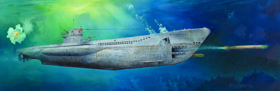 Trumpeter 1/48 DKM U-Boat Type VIIC U-552 - Click Image to Close