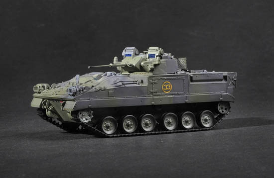 Trumpeter 1/72 British Warrior Tracked Mechanized Combat Vehicle - Click Image to Close