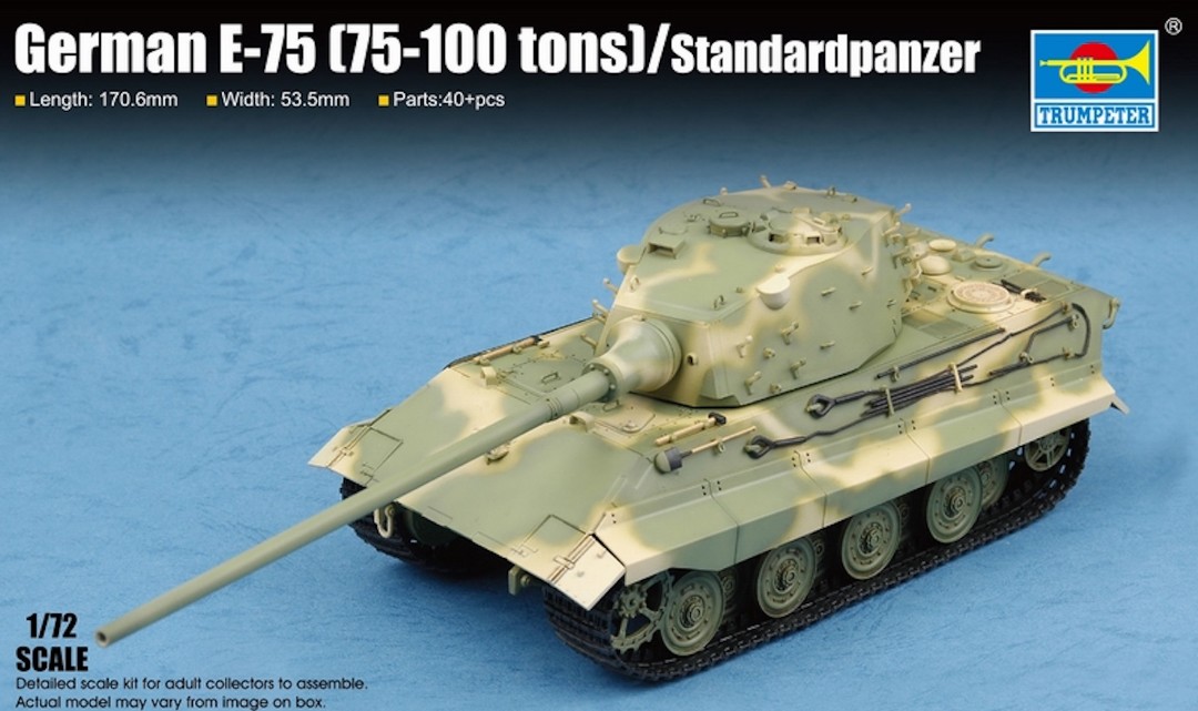 Trumpeter 1/72 German E-75 (75-100 tons) / Standardpanzer