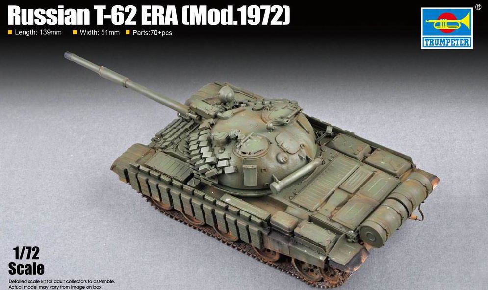 Trumpeter 1/72 Russian T-62 ERA (Mod.1972)