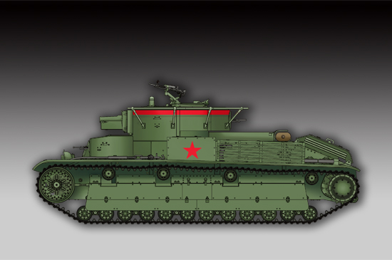 Trumpeter 1/72 Soviet T-28 Medium Tank (Welded) - Click Image to Close