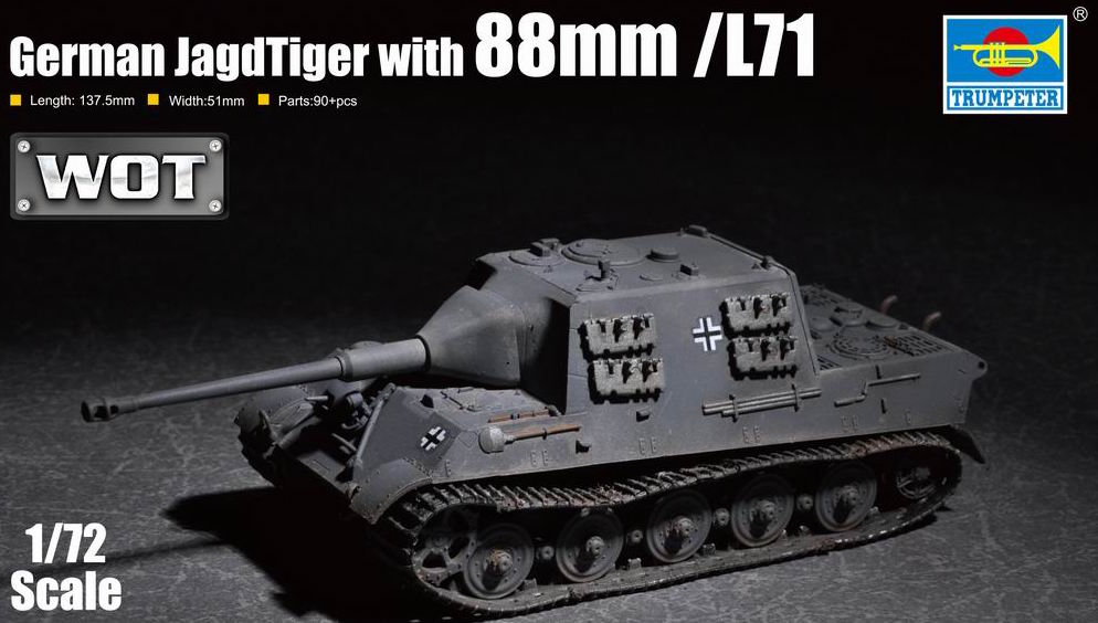 Trumpeter 1/72 German JagdTiger with 88mm /L71