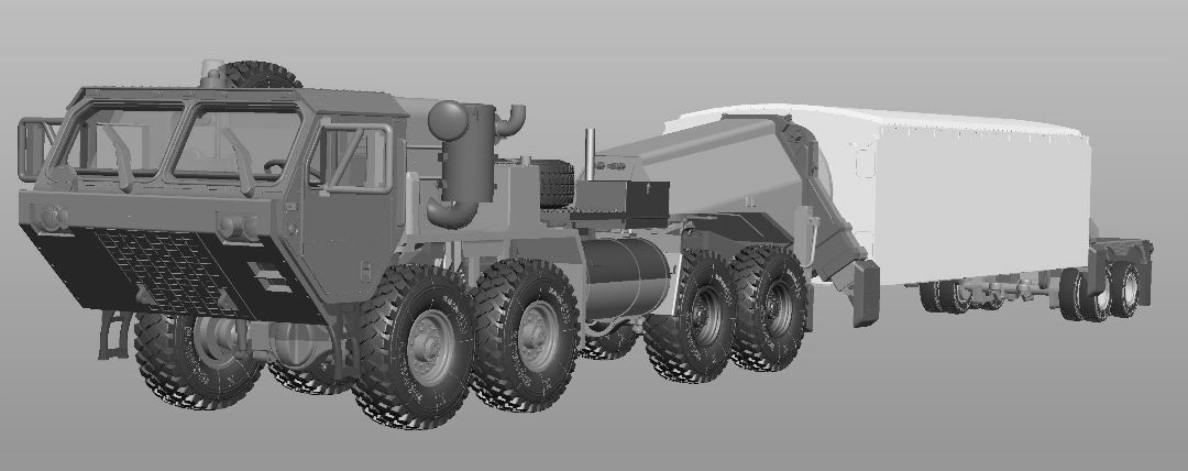 Trumpeter 1/72 M983 Tractor with AN/TPY-2 X Band Radar - Click Image to Close